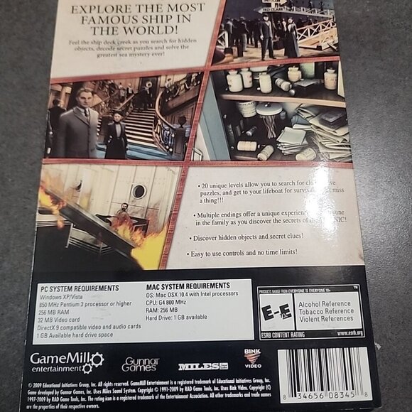 NEW Hidden Mysteries: Titanic Secrets of the Fateful Voyage Windows/Mac 2009 - Picture 2 of 8